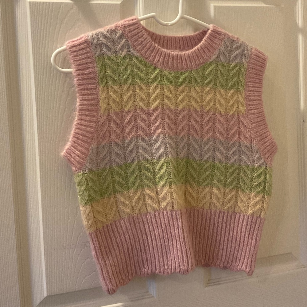 Pastel pink vest